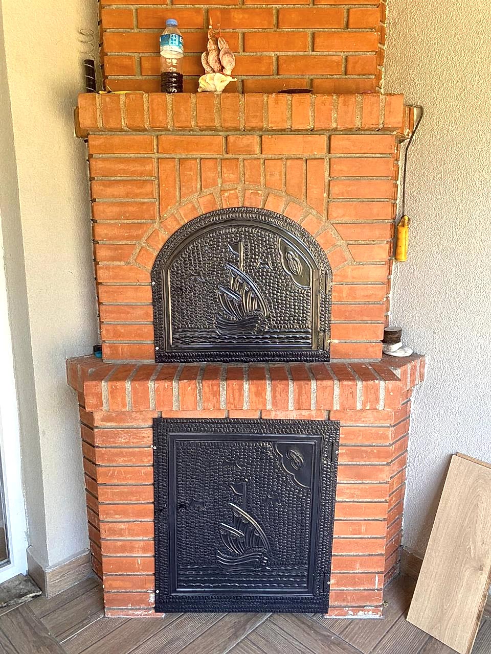 Şömine Saç Motif Kapak